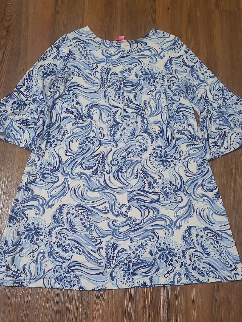 Lilly Pulitzer Blue & Pink‎ Printed Tunic - Picture 11 of 13